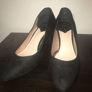 Black H&M Block Heels Size 6.5 Womens